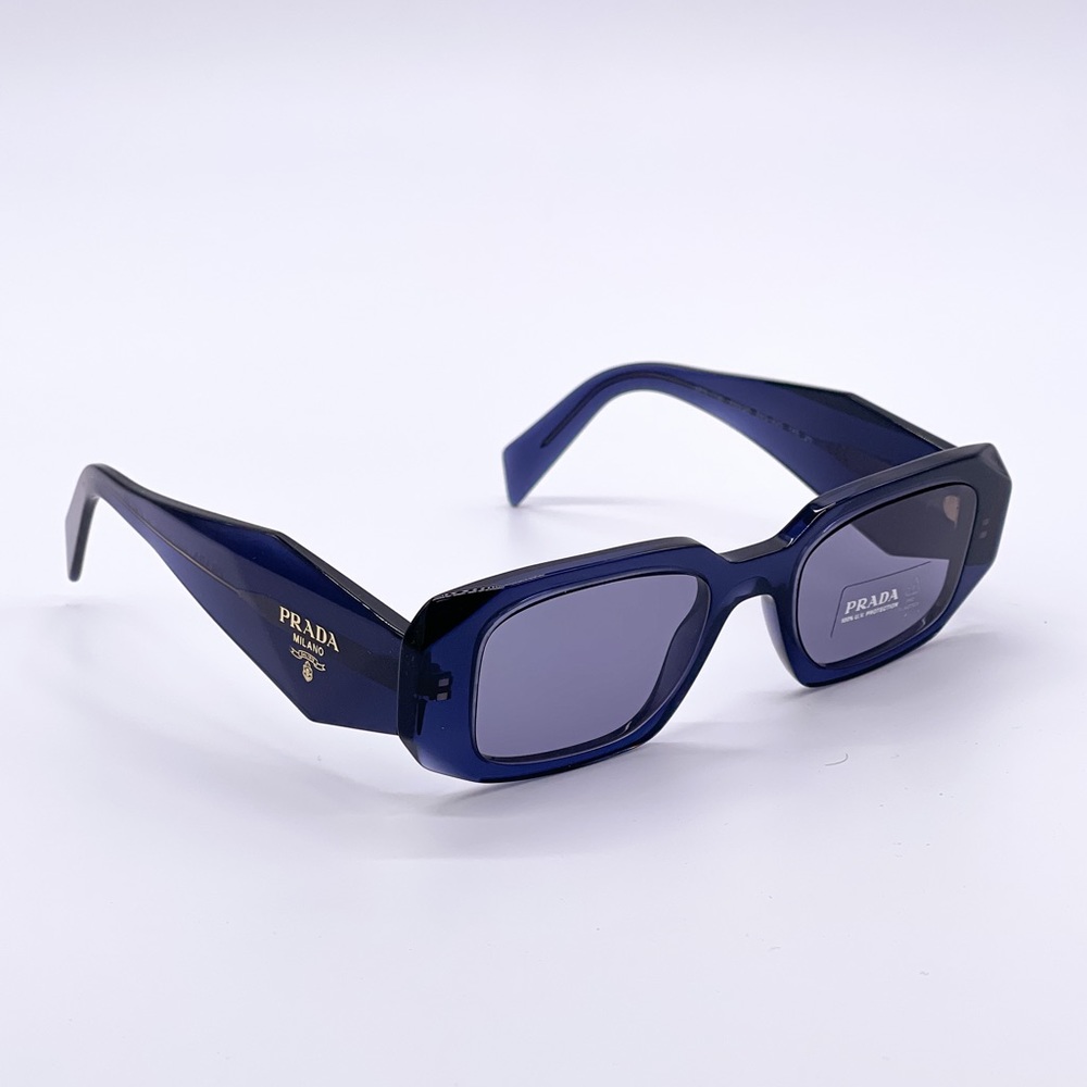 NEW PRADA UNISEX SUNGLASSES PR17WS BLUE EYEWEAR PRADA SPR 17W 08Q420 - Picture 4 of 10